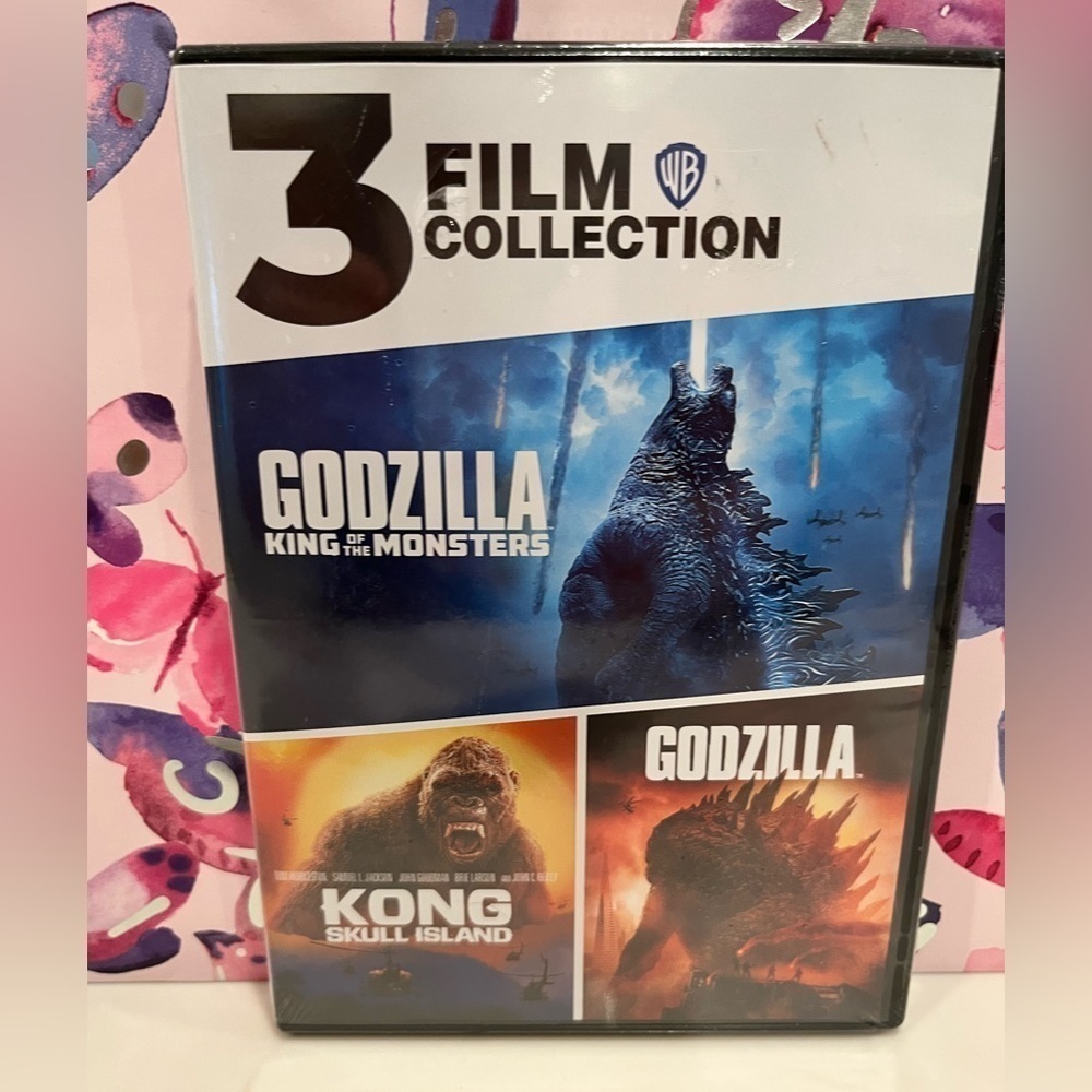 GODZILLA/KONG: Skull Island/Godzilla: King of the Monsters (DVD,2020,3-D…